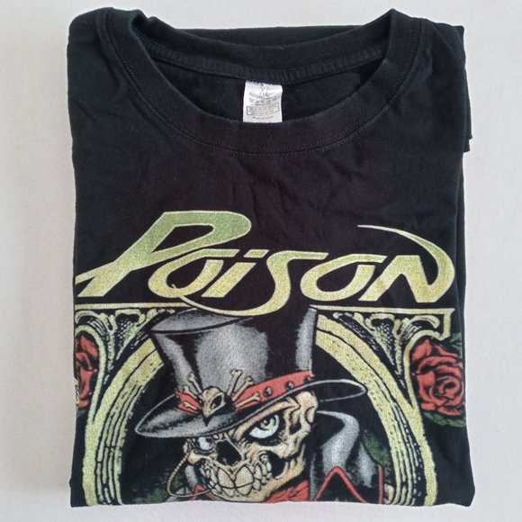 Poison "In Poison We Trust" black band Tee Size XL - Picture 7 of 7